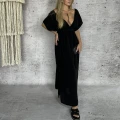 Muslinowa Boho Chic Sukienka Black
