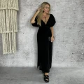 Muslinowa Boho Chic Sukienka Czarna, Boho Sklep Online