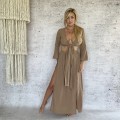 Boho Chic - Muślinowy Komplet Naomi - Pralina