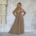 Boho Chic Maxi Sukienka, Pralina