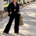 Komplet Anuri . Sensual . Koszula . Zwiewna . Oversize biala . Muslin . Bawelna . Naturalny material . narzutka . Spodnie wysoki stan . Szerokie . Set boho chic . Boho komplet
