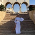 Boho Chic basic , kimono boho  , zwiewna , top, szeroki rękaw , bluzka oversize biala  , bawełna muślin