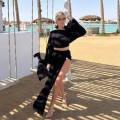 Boho Chic basic , kimono boho  , zwiewna , top, szeroki rękaw , bluzka oversize czarna , bawełna muślin