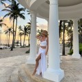 Komplet Sensual , set SANTI , Boho komplet , spódnica z rozcięciem , top gorsetowy , biały