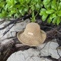 Letni kapelusz . sensual  ZANI Hat . Bucket . Straw . Nakrycie głowy . Słomkowy kapelusz . Boho styl . Nude . Karmel  . Camel . Klawisz letni . Plażowy  . Przeciwsłoneczny . Modny . Pleciony  słomkowy . Czapka rybacka .