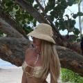 Beżowy boho bohochic Bucket Czapka rybacka Hat Kapelusz modaboho Na plażę Nowość Przeciwsłoneczny Straw Sukienki Słomiany kapelusz Słomkowy Pleciony Nakrycie głowy Logowany