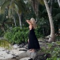 Czarna sukienka boho , letnia , seksownie , wiązana , sensual , selena , zwiewba , boho moda , bohochic , lekka , letnia , na wczasy. , na urlop , na plażę , wakacyjna , na wakacje , modna , sukienka celebrytek