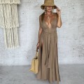 sukienka boho , letnia , seksownie , wiązana , sensual , selena , zwiewba , boho moda , bohochic , lekka , letnia , na wczasy. , na urlop , na plażę , wakacyjna , na wakacje , modna , sukienka celebrytek , mocha mousse , brązowa selena