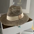 boho bohochic Bucket Czapka rybacka Hat Kapelusz modaboho Na plażę Nowość Przeciwsłoneczny Straw Sukienki Słomiany kapelusz Słomkowy Pleciony Nakrycie głowy Logowany , beżowy , nude , krem , beżowy , beż numa , z turkusem