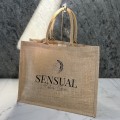 letnia torebka shopperka plażowa Boho Sensual jutowa beżowa naturalna vintage torba na zakupy  shopper Lana do ręki , na ramię
