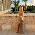 komplet Santi mocha mousse elegancki damski letni zwiewny stylowy boho naturalny lekki wakacyjny urlopowy subtelny kobiecy minimalistyczny luksusowy modny romantyczny delikatny neutralny ponadczasowy resort plażowy stylizacja podróżny sensualny casualowy