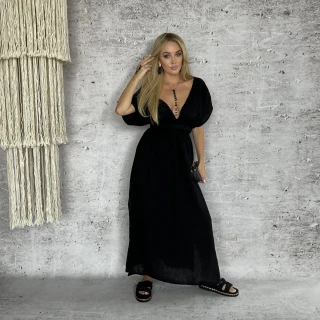 Boho Sukienka Laylah - Czarna  
